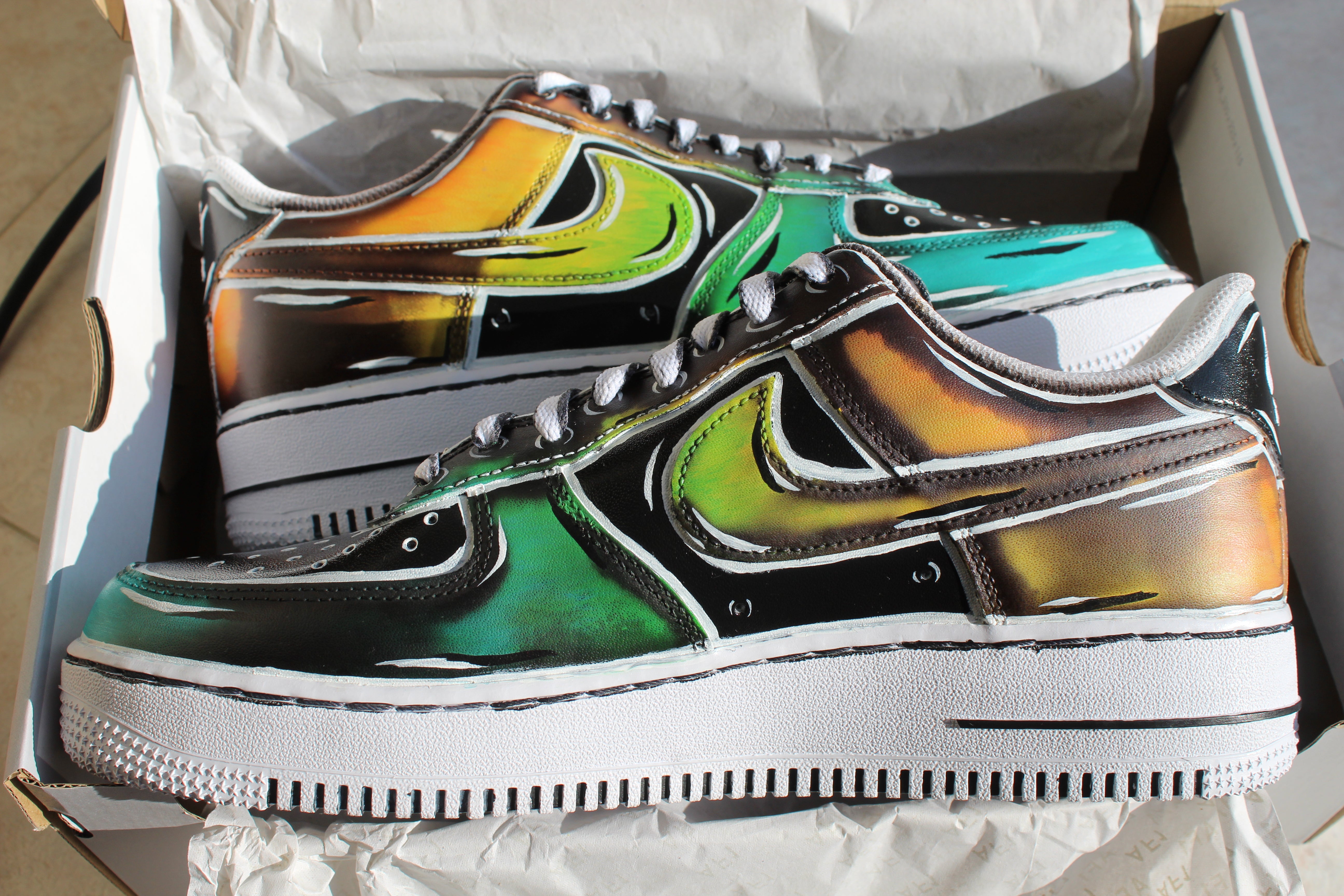 Black Cartoon Color Reactive AF1s