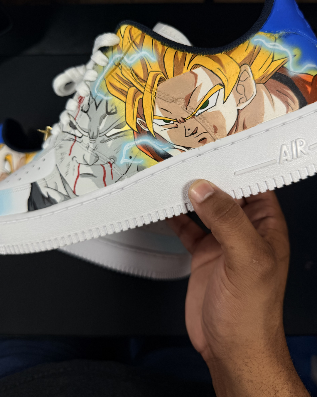 DBZ Vegeta vs Goku Nike Air Force 1