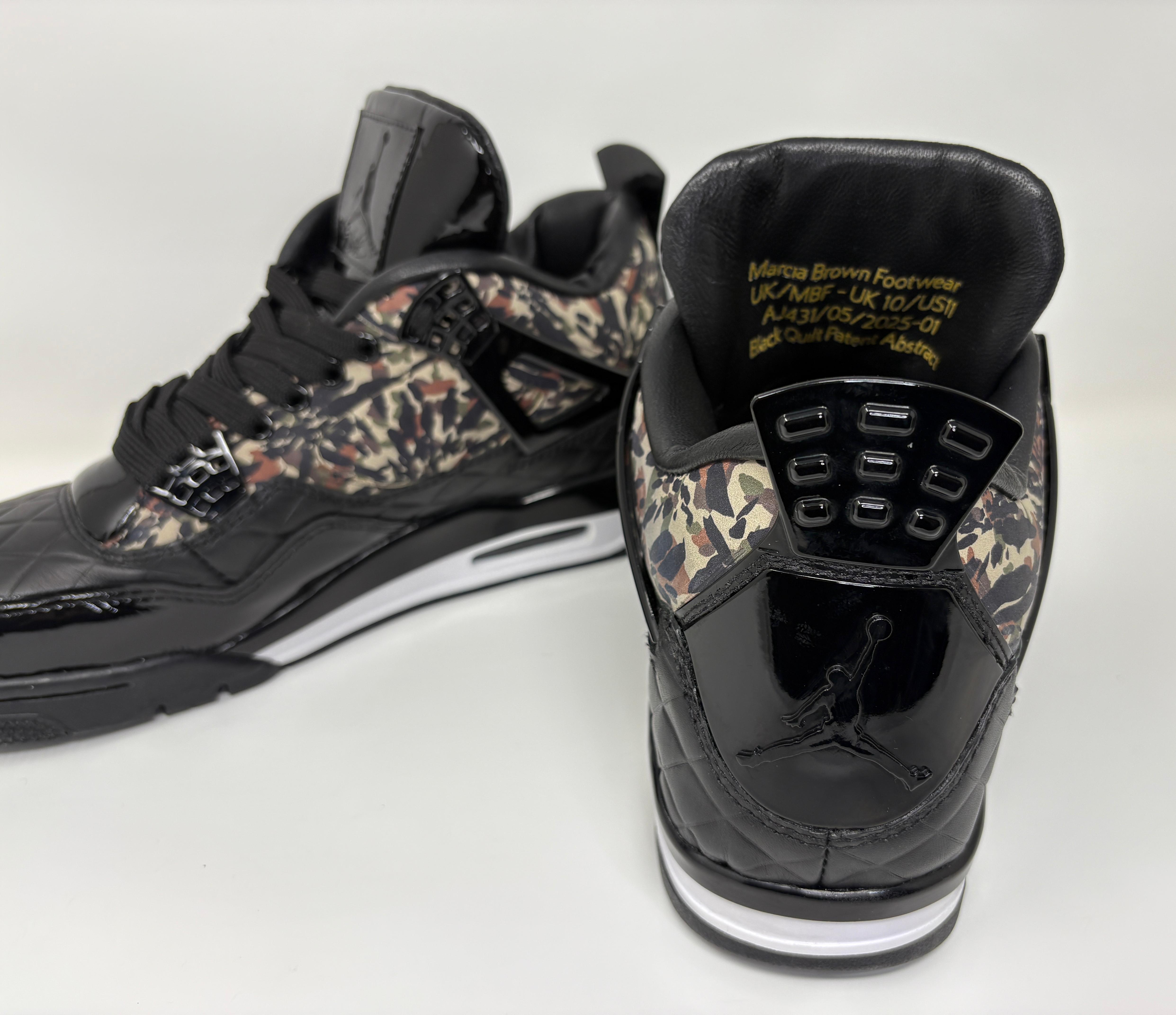 Black Abstract Quilted