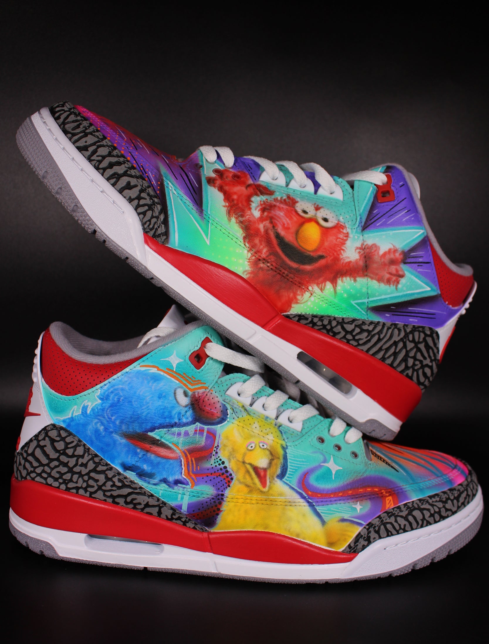 Custom Jordan 3 " Cartoon Character theme" - you can choose the individual theme and colourway