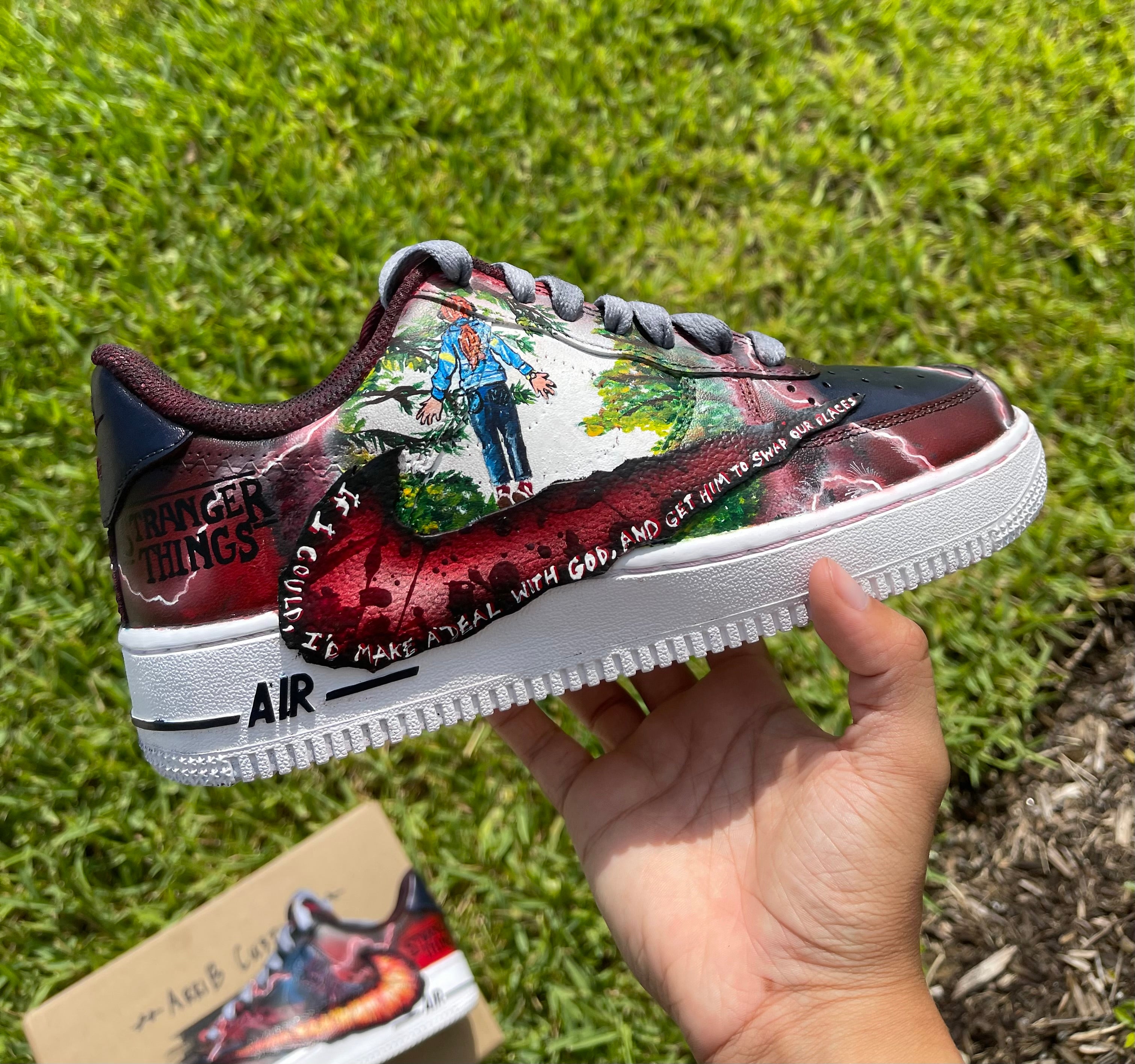 stranger things custom air force 1