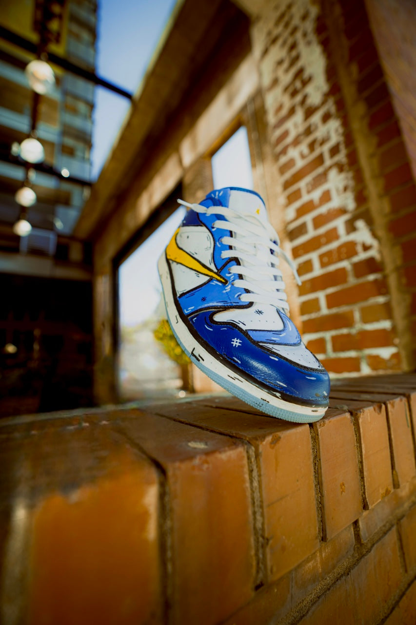 Cartoon Reverse Swoosh Jordan 1 Low