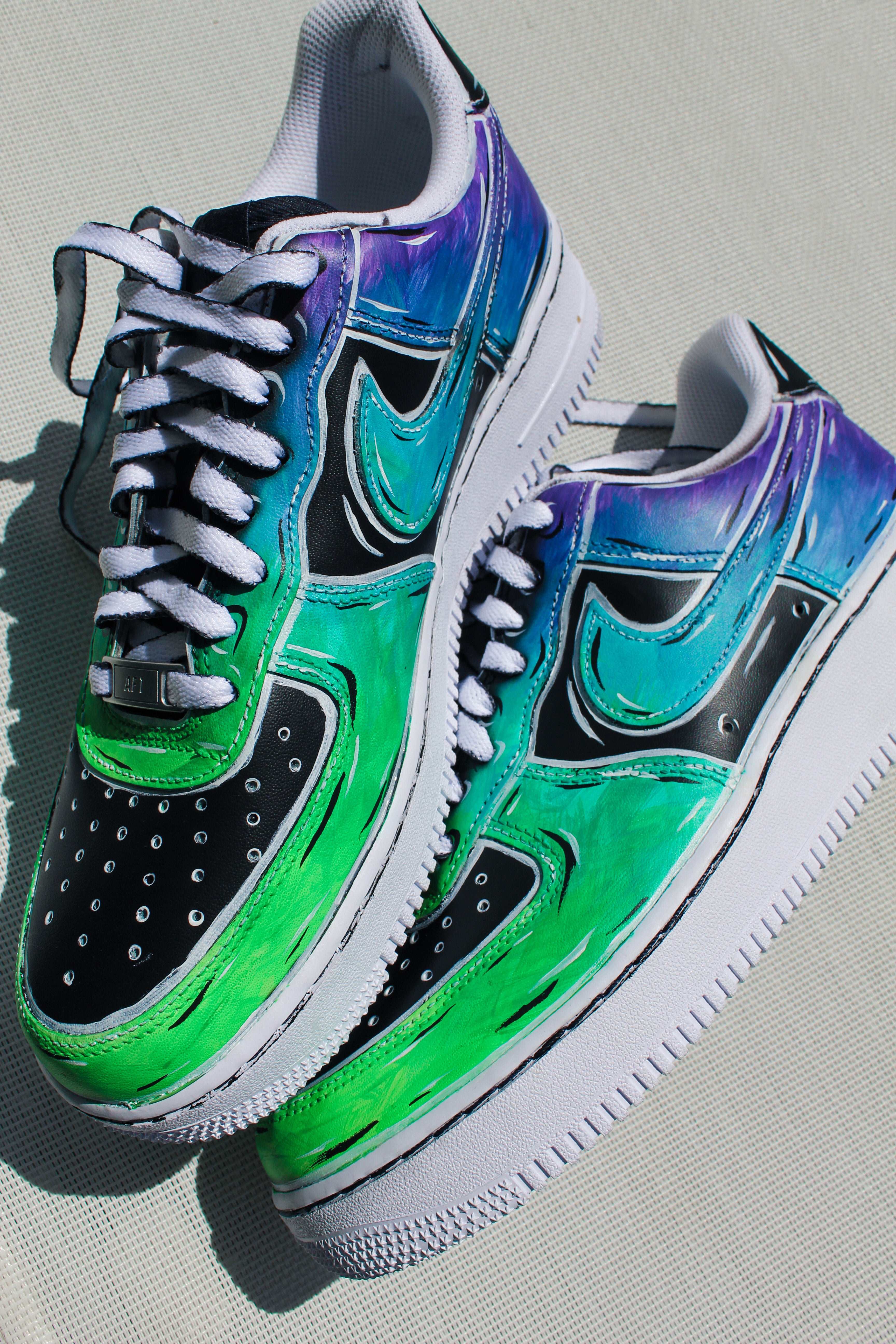 Black Cartoon Color Reactive AF1s